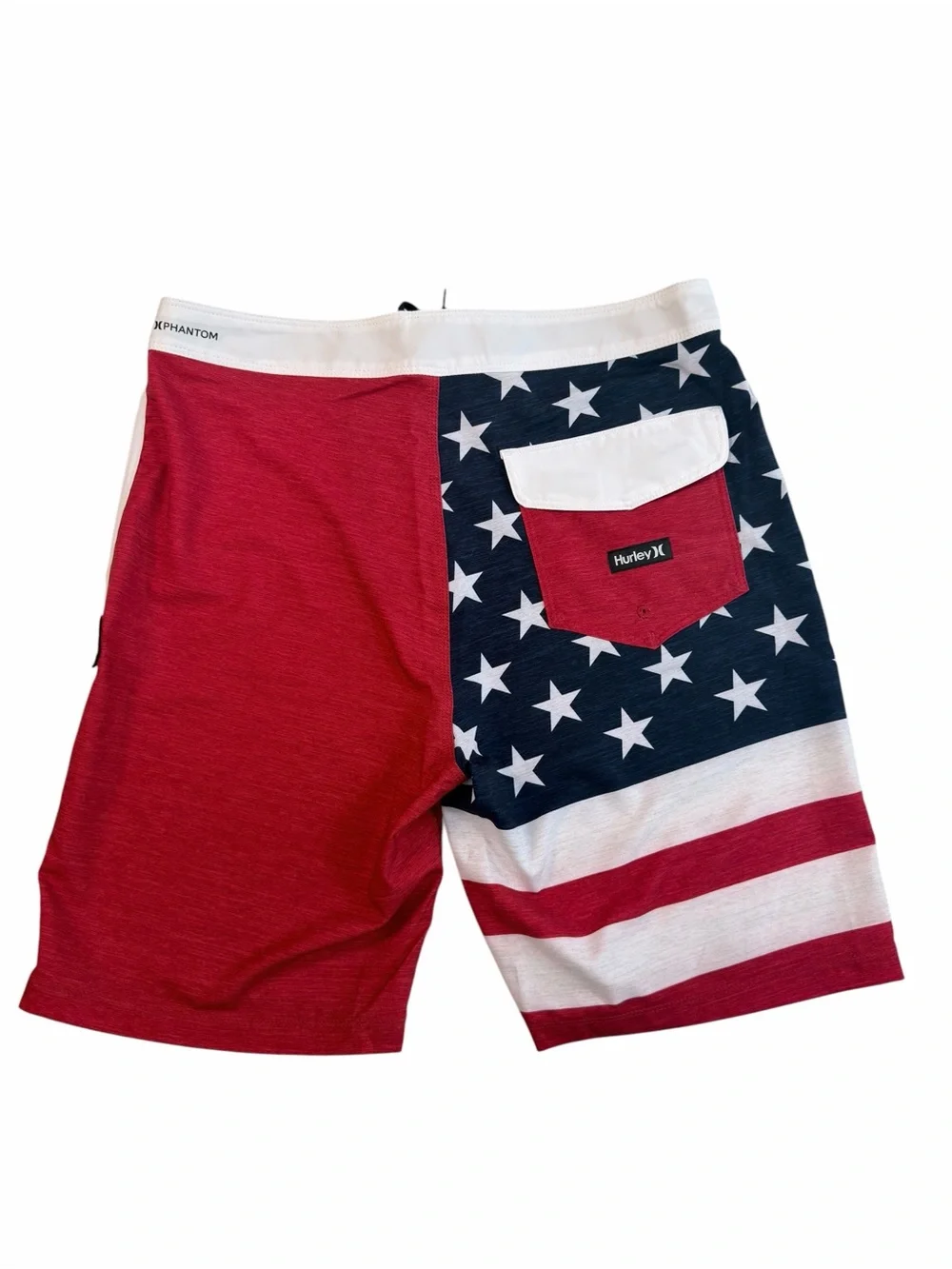 Hurley Phantom Patriot American Flag Pattern Board Shorts Men’s Size 31